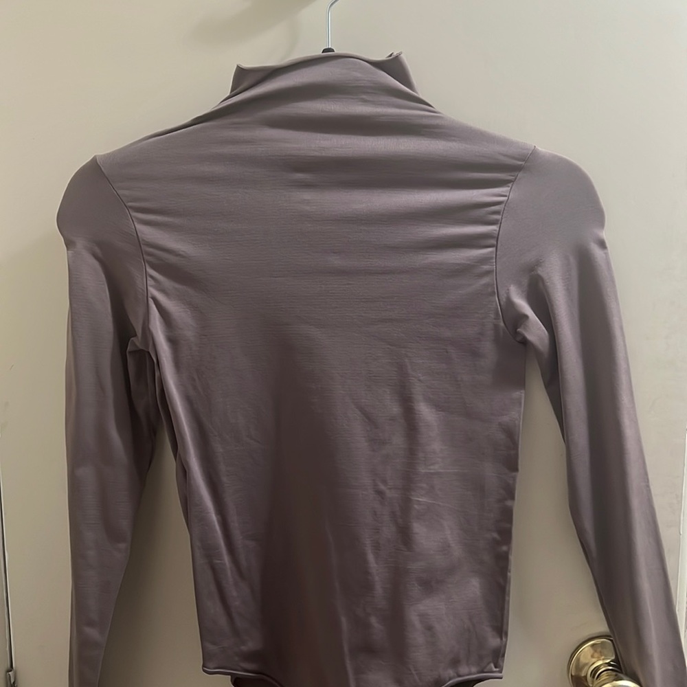SKIMS Essential Mock Neck Long Sleeve Bodysuit